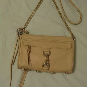 Rebecca Minkoff Mini MAC Bag 'Biscuit' Beige w/Gold Hardware Crossbody Clutch